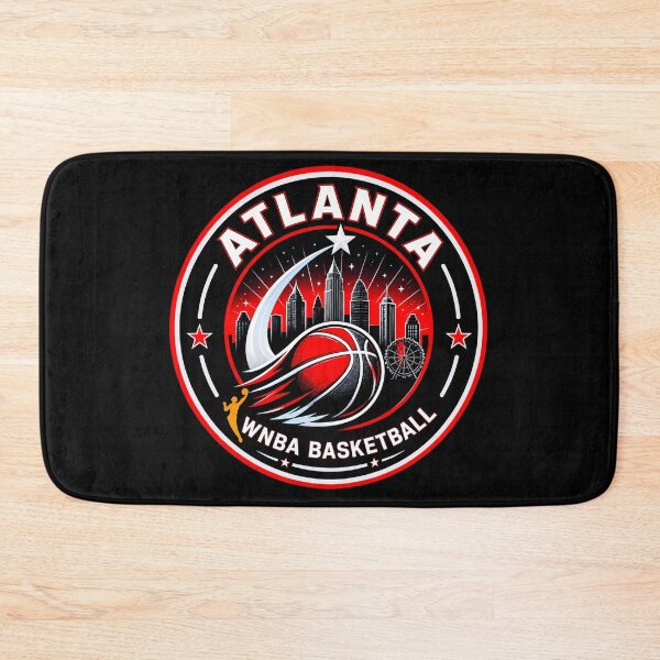 Item preview, Atlanta Women’s Basketball Skyline Emblem Red Black Sports Design designed and sold by TKOprintdesigns.