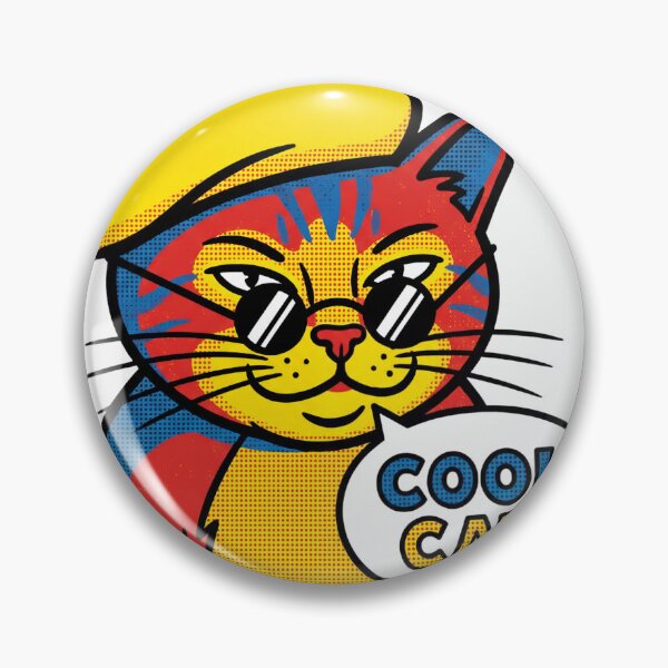 Item preview, Vintage Pop Art Cool Cat with Yellow Beret and Round Sunglasses designed and sold by MoonlitDoodles1.