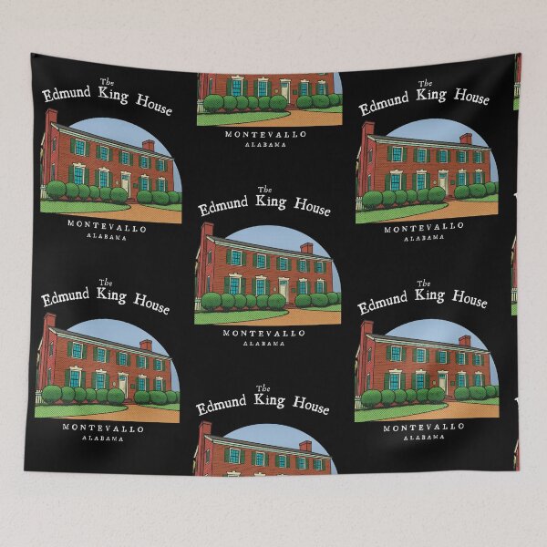Item preview, Edmund King House (Montevallo, Alabama) Hero Graphic designed and sold by GhostlyWorld.