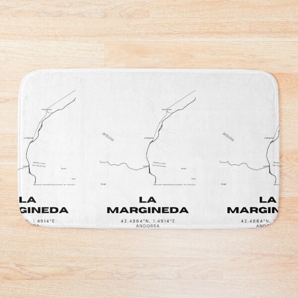 Item preview, La Margineda Map Print | Minimalist Road Map of La Margineda, Andorra designed and sold by RM-Journey.