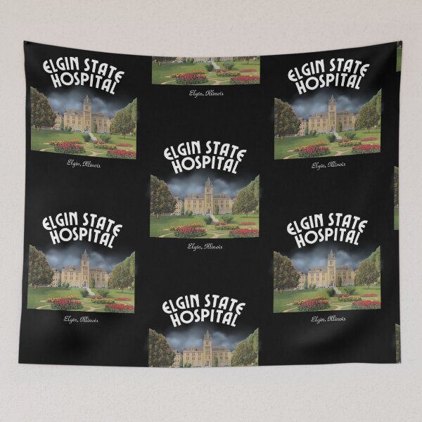 Item preview, Elgin State Hospital (Elgin, Illinois) Hero Graphic designed and sold by GhostlyWorld.