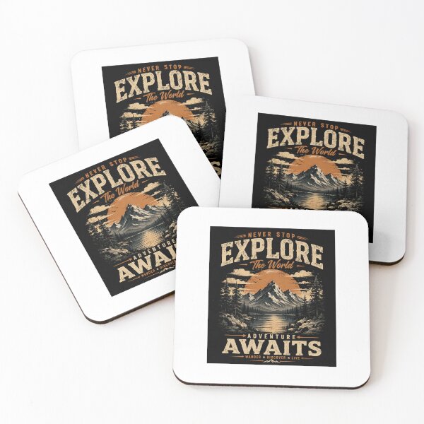 Item preview, Never Stop The World Explore Adventure designed and sold by Cool Tee World .