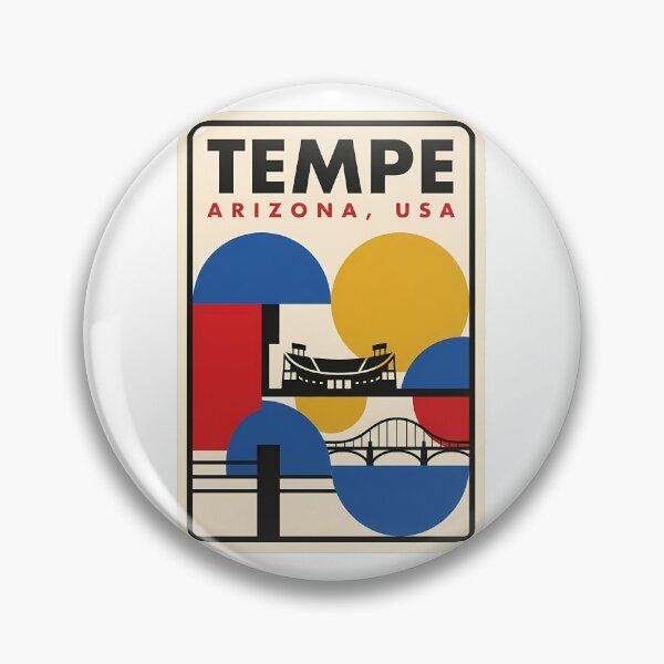 Item preview, Tempe Arizona Retro Geometric Travel Poster designed and sold by k3rstman1.