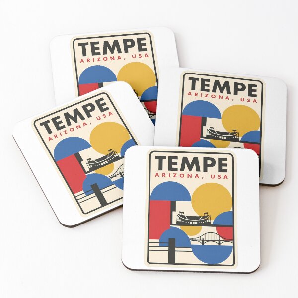 Item preview, Tempe Arizona Retro Geometric Travel Poster designed and sold by k3rstman1.