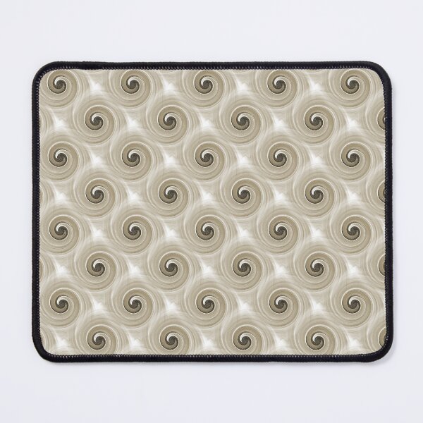 Item preview, Retro Spiral Swirl Pattern in Beige Brown designed and sold by Artistestella.