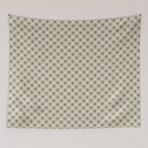 Item preview, Retro Spiral Swirl Pattern in Beige Brown designed and sold by Artistestella.