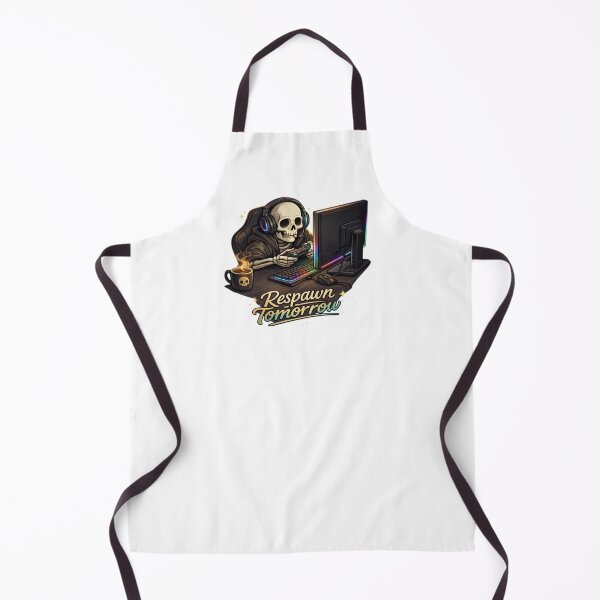 Item preview, Respawn Tomorrow Skeleton Gamer – Funny Sleep Deprived Gaming Quote Graphic designed and sold by Northern Glow Art.