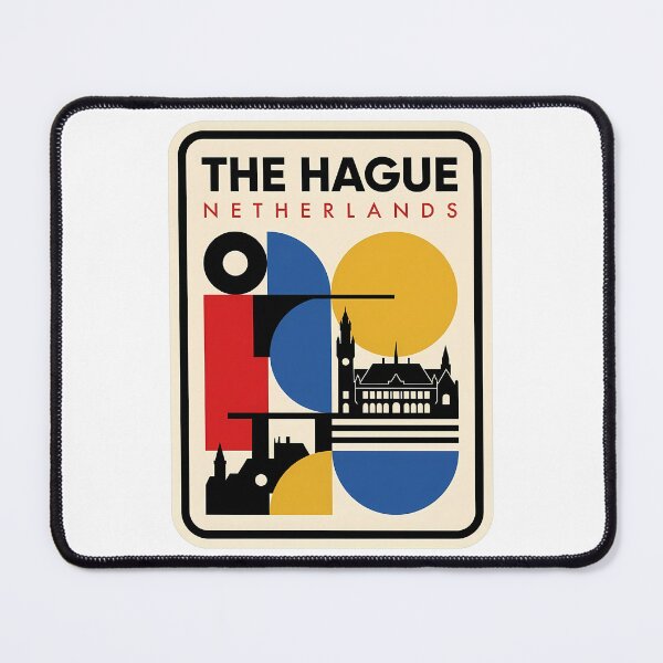 Item preview, The Hague Netherlands Retro Geometric Cityscape designed and sold by k3rstman1.