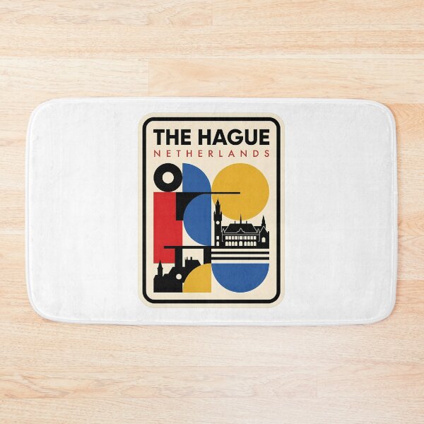 Item preview, The Hague Netherlands Retro Geometric Cityscape designed and sold by k3rstman1.