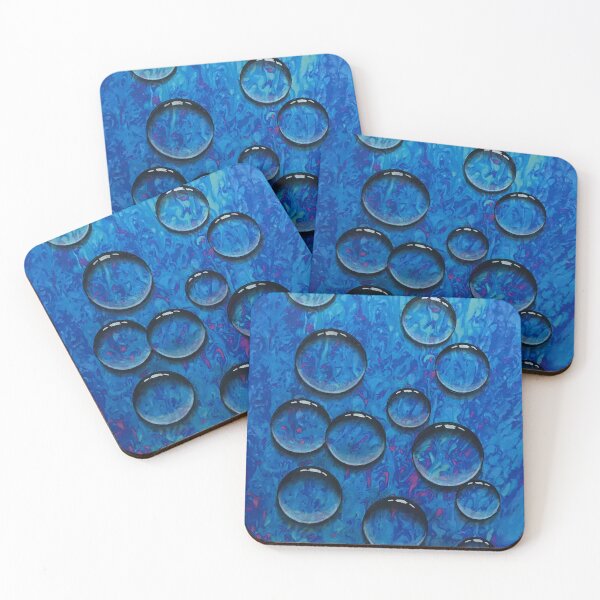 Item preview, Blue swipe with bubbles  designed and sold by Fred  Terpe.