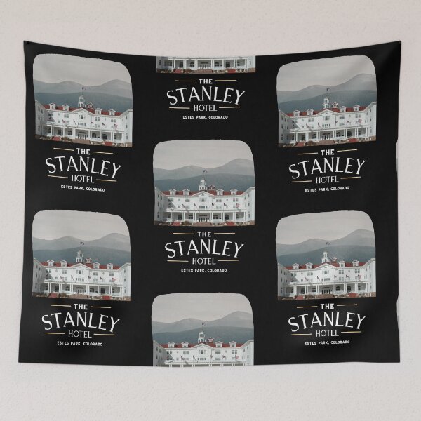 Item preview, The Stanley Hotel (Estes Park, Colorado) Light Text Hero Graphic designed and sold by GhostlyWorld.