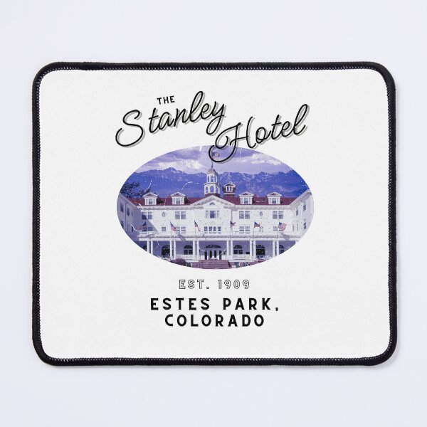 Item preview, The Stanley Hotel (Estes Park, Colorado) Vintage Circle Dark Text Hero Graphic designed and sold by GhostlyWorld.