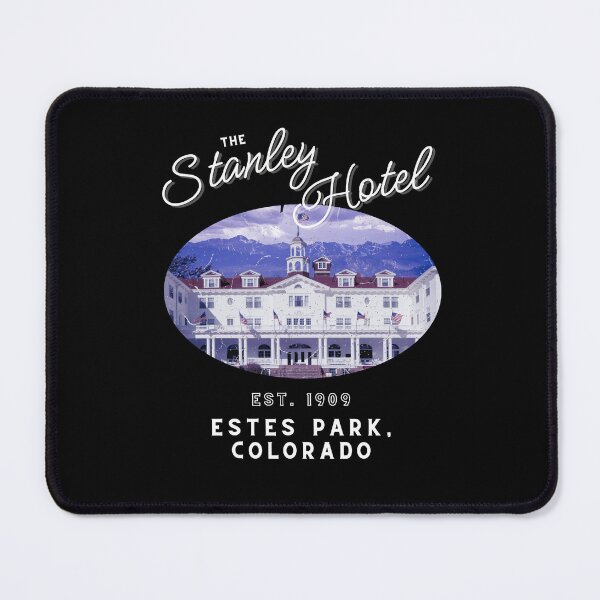 Item preview, The Stanley Hotel (Estes Park, Colorado) Vintage Circle Light Text Hero Graphic designed and sold by GhostlyWorld.