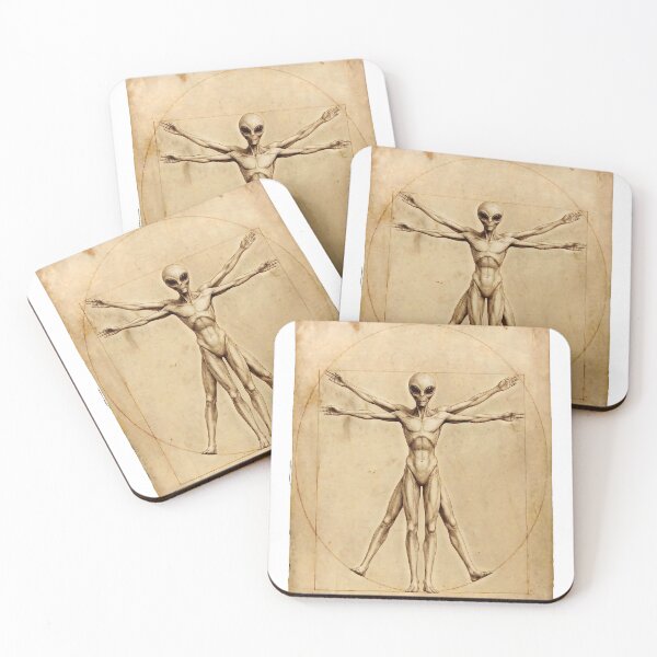 Item preview, Alien Davinci Vitruvian Man designed and sold by AliensIRL.