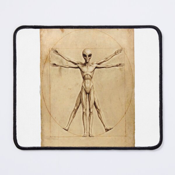 Item preview, Alien Davinci Vitruvian Man designed and sold by AliensIRL.