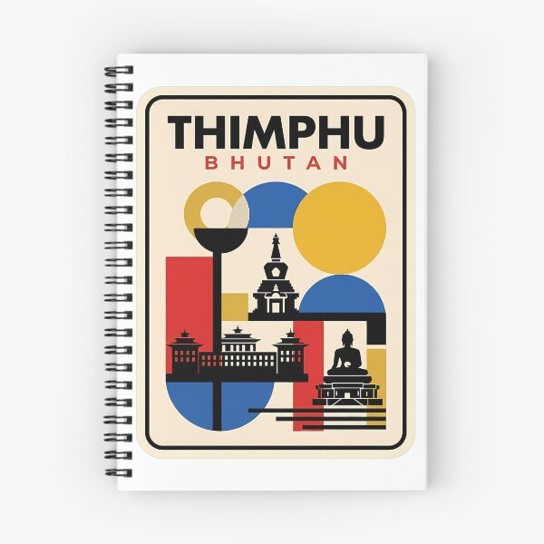 Item preview, Vintage Thimphu Bhutan Geometric Travel Architecture designed and sold by k3rstman1.
