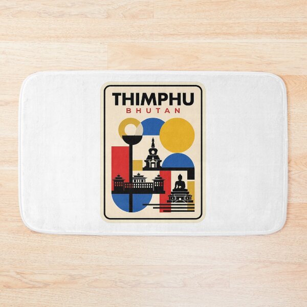 Item preview, Vintage Thimphu Bhutan Geometric Travel Architecture designed and sold by k3rstman1.