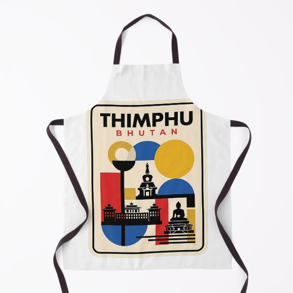 Item preview, Vintage Thimphu Bhutan Geometric Travel Architecture designed and sold by k3rstman1.