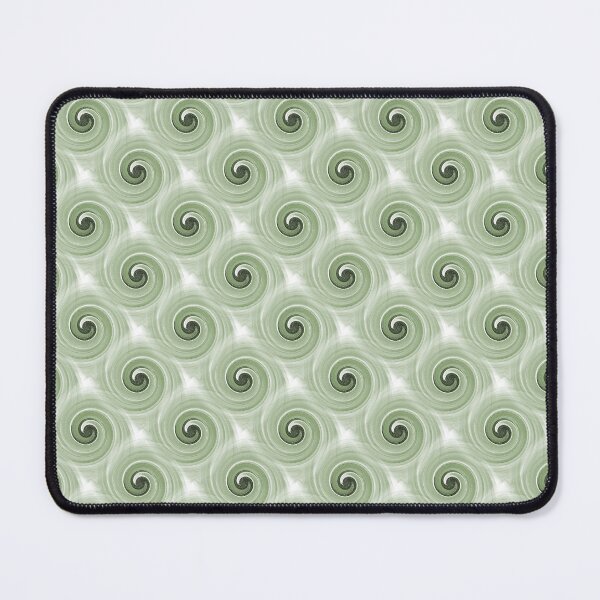 Item preview, Retro Spiral Swirl Pattern in Green designed and sold by Artistestella.