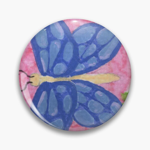 Item preview, Blue Butterfly on Pink Flower designed and sold by Sagebrush Montana.