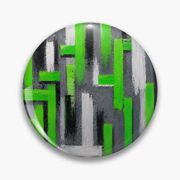 Item preview, Structure Green – Abstract Geometric Impasto Wall Art designed and sold by Ingorgia Studio.