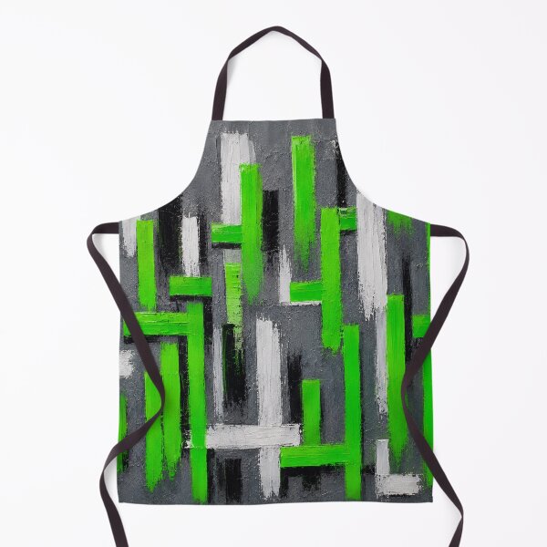Aperçu de l'œuvre Structure Green – Abstract Geometric Impasto Wall Art créée et vendue par Ingorgia Studio.