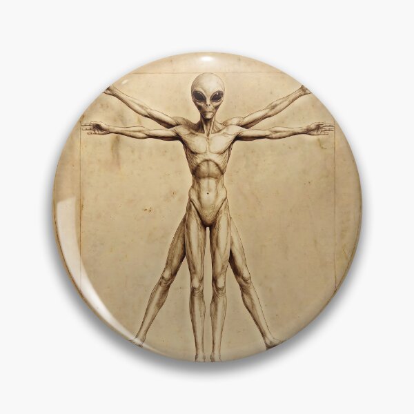 Item preview, Alien Davinci Vitruvian Man designed and sold by AliensIRL.