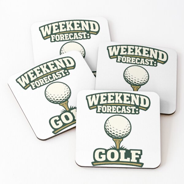 Item preview, Weekend Forecast Golf - Retro Golf Ball designed and sold by EastEndTownie.