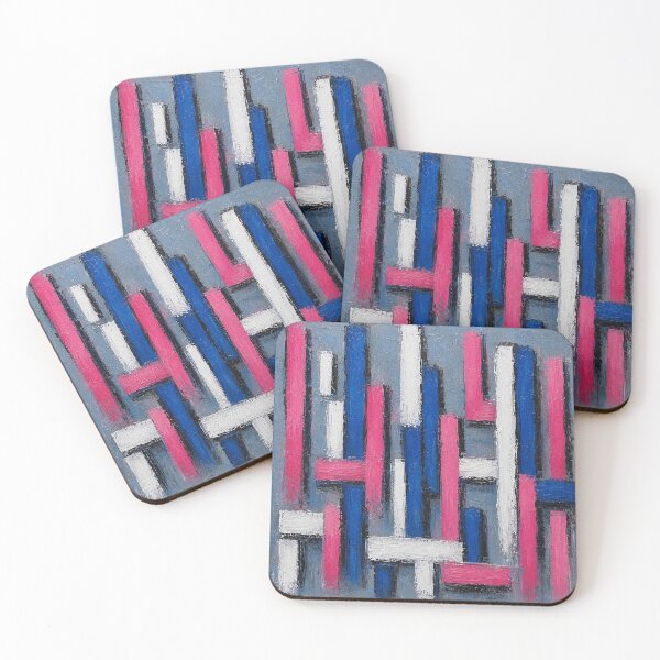 Item preview, Structure Magenta – Abstract Geometric Impasto Wall Art designed and sold by Ingorgia.