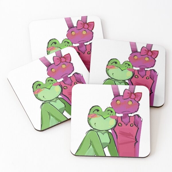 Item preview, Cute Frog and Bunny Pastel Indie Goth Illustration designed and sold by SketchyCrew.