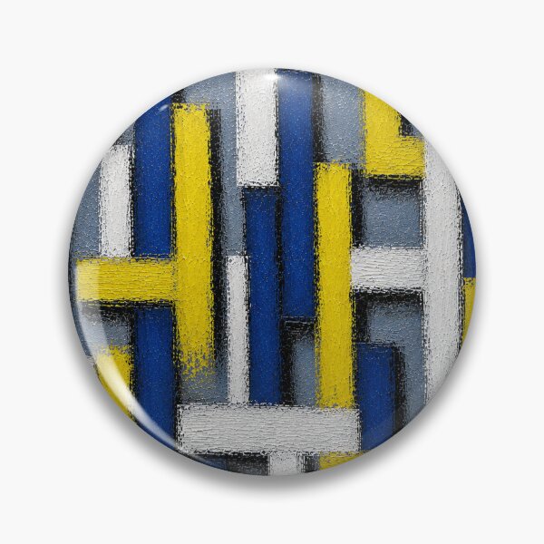 Item preview, Structure Lemon – Abstract Geometric Impasto Wall Art designed and sold by Ingorgia Studio.