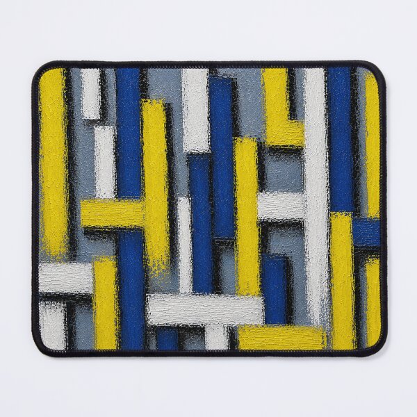 Item preview, Structure Lemon – Abstract Geometric Impasto Wall Art designed and sold by Ingorgia Studio.
