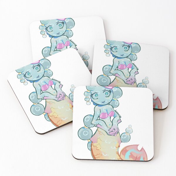 Item preview, Pastel Bubble Mermaid Retro Anime Graphic designed and sold by SketchyCrew.