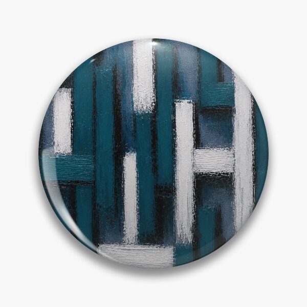 Item preview, Turquoise Structure – Abstract Geometric Impasto Wall Art designed and sold by Ingorgia.