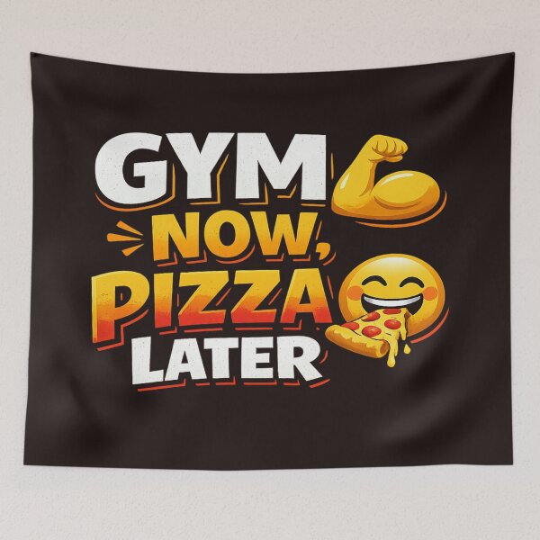 Item preview, Gym Now Pizza Later Funny Fitness Gym Lover T-Shirt | Workout Motivation Design for Gym Rats & Pizza Fans designed and sold by sosservice.