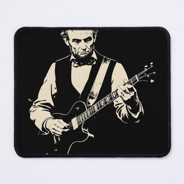 Item preview, Vintage Abraham Lincoln Guitar Shirt | Historic President Playing Electric Guitar Retro Music Lover Design designed and sold by WearVerse440.