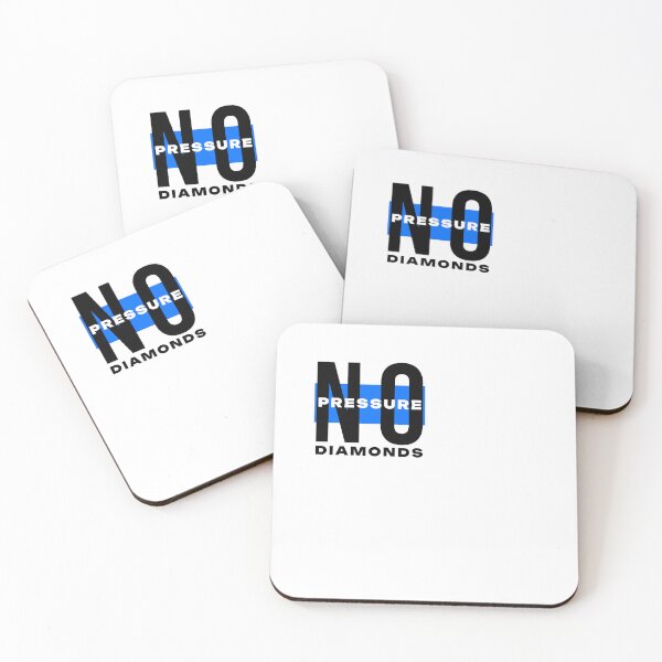 Item preview, No Pressure No Diamonds Minimalist Typography designed and sold by rich-moda.