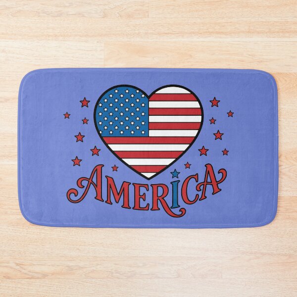 Item preview, America Flag Heart - opt 1 designed and sold by jlStopMedia.