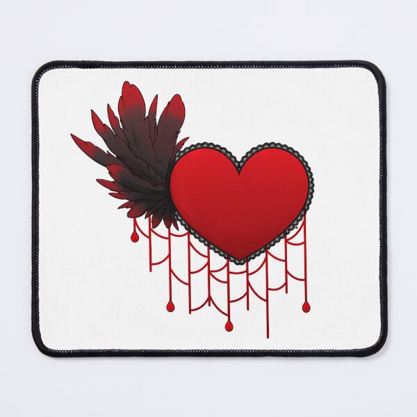 Item preview, Heart and feathers designed and sold by Vampirebunnystu.