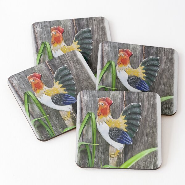 Item preview, Gallo de hojalata en un granero designed and sold by Vagabond-Soul.