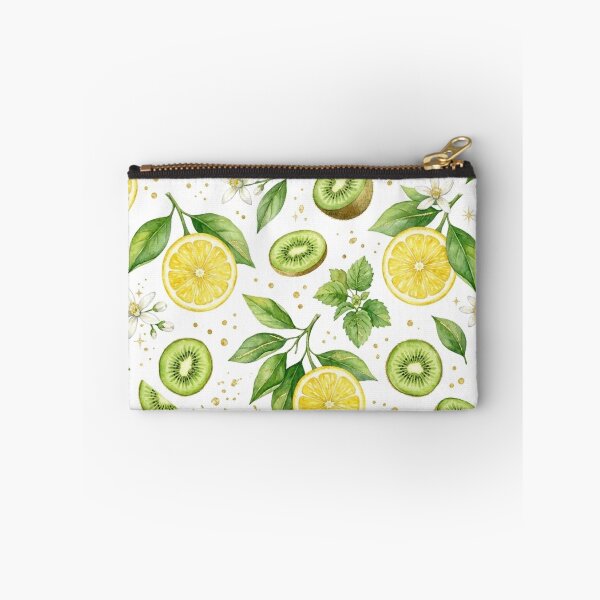 Item preview, Lemon & Kiwi Watercolor Seamless Pattern – Fresh Citrus and Tropical Fruit Botanical Design designed and sold by The Sticker Treasury.