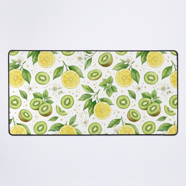 Item preview, Lemon & Kiwi Watercolor Seamless Pattern – Fresh Citrus and Tropical Fruit Botanical Design designed and sold by The Sticker Treasury.