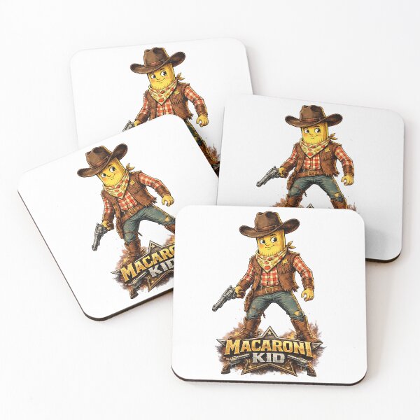 Item preview, Macaroni Kid: Retro Spaghetti Western Cowboy Pasta designed and sold by Japan Cyberpunk Universe & Surreal Characters.