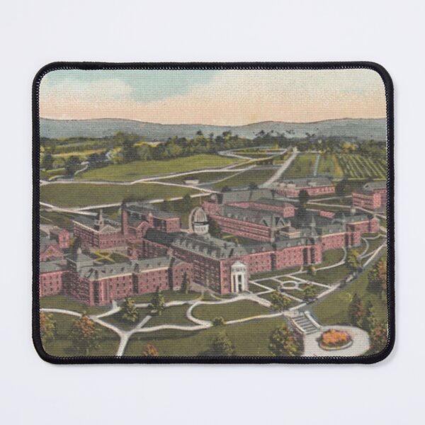 Item preview, Broughton Hospital Original Vintage Postcard – State Hospital Aerial View designed and sold by GhostlyWorld.