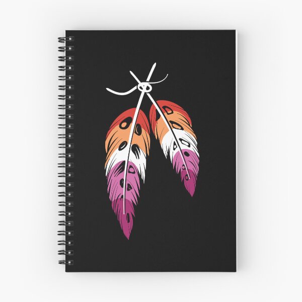 Item preview, Two-Spirit Indigenous LGBTQIA+ Lesbian pride flag with feathers designed and sold by Jdawnink.