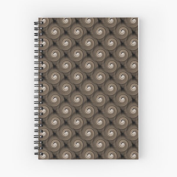 Item preview, Retro Spiral Swirl Pattern in Dark Brown designed and sold by Artistestella.