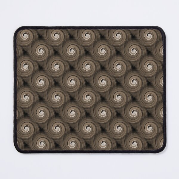 Item preview, Retro Spiral Swirl Pattern in Dark Brown designed and sold by Artistestella.