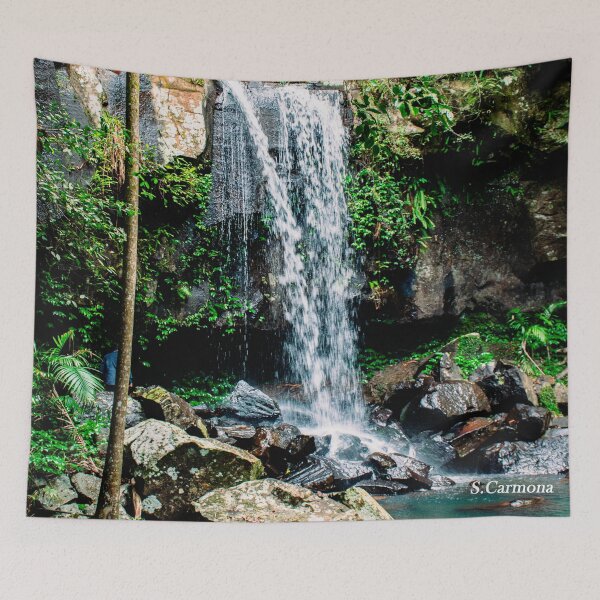 Item preview, Tamborine Mountain Rainforest Waterfall - Queensland designed and sold by AuraInkSC.