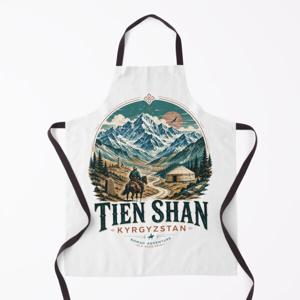 Item preview, Tien Shan Kyrgyzstan Nomad Adventure Vintage Mountain Travel Shirt designed and sold by Eclipse 3699.