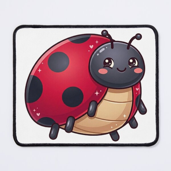 Item preview, Sweet Kawaii Ladybug Friend designed and sold by Stickivo.